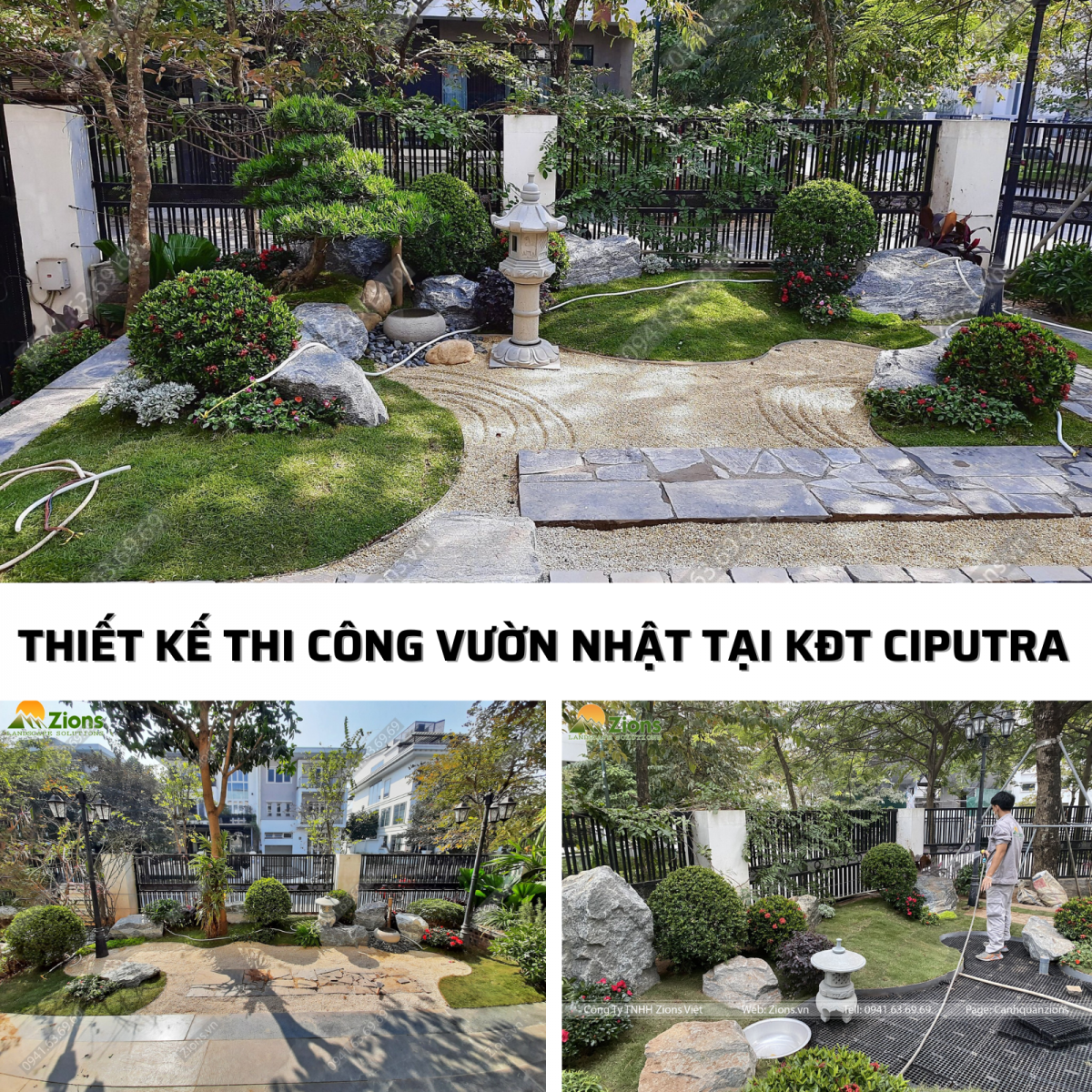 Thi công sân vườn biệt thự tại Ciputra